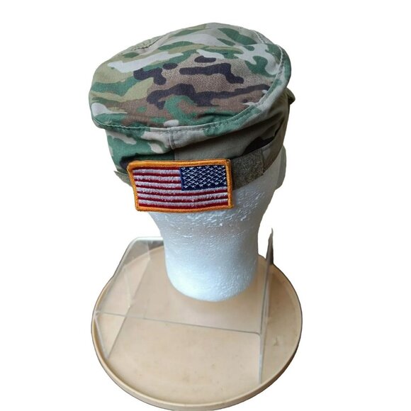 US Army Patrol Camo Cap Mens Size 7 Fitted Cap Hat - Picture 6 of 12